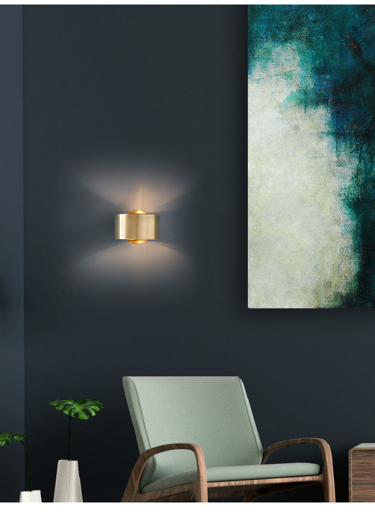 Lenuistt Up Down Drum Wall Lamp