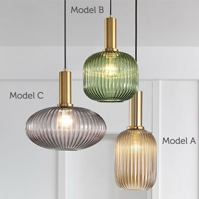 ÁSGEIRR Glass Perfume Bottle Pendant Light