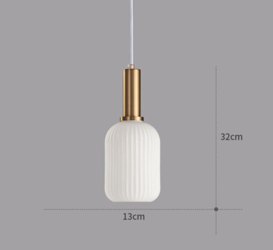 ÁSGEIRR Glass Perfume Bottle Pendant Light