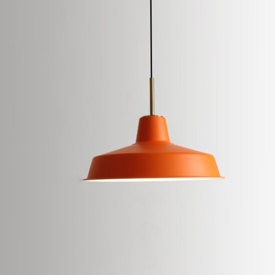 Elkano Modern Industrial Chic Pot-Lid Pendant Lamp