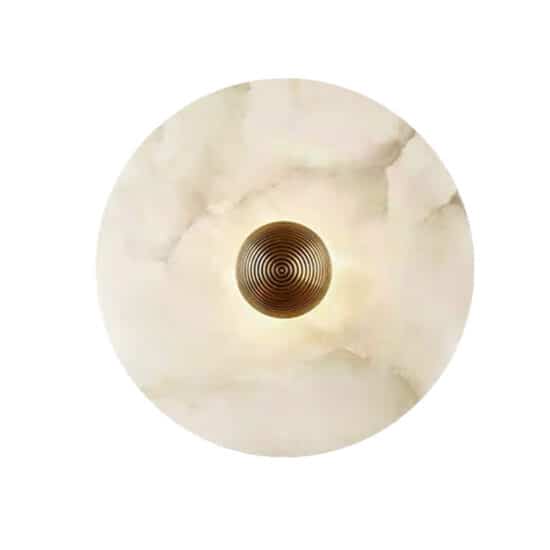 Gillis Marble Round Plate Wall Lamp