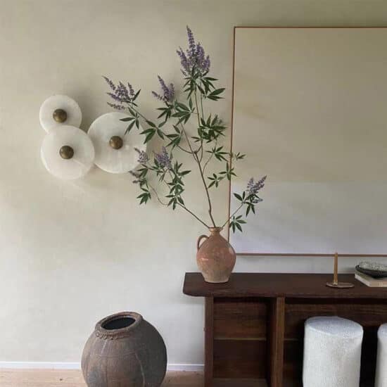 Gillis Marble Round Plate Wall Lamp