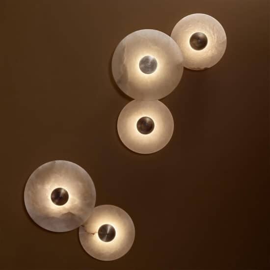 Gillis Marble Round Plate Wall Lamp