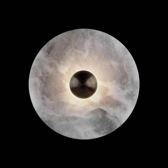 Gillis Marble Round Plate Wall Lamp