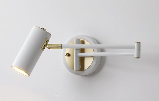 Hurquano Adjustable Twin Arm Wall Lamp