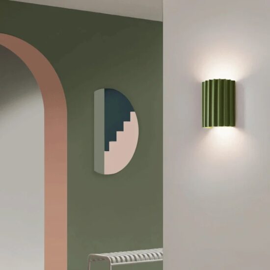 Jonsson Modern Coloured Grooves Wall Lamp