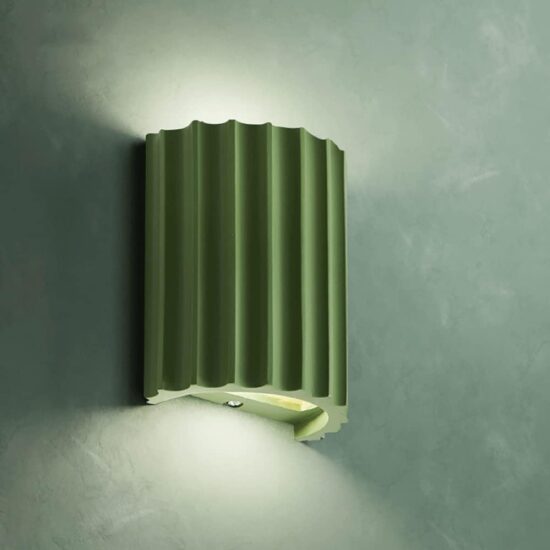 Jonsson Modern Coloured Grooves Wall Lamp