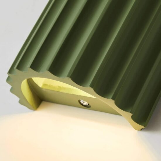 Jonsson Modern Coloured Grooves Wall Lamp