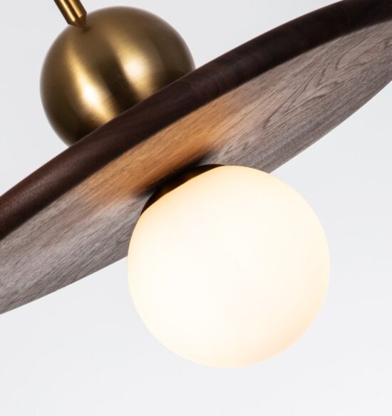 Kipstarno Wood Plate Pendant Lamp