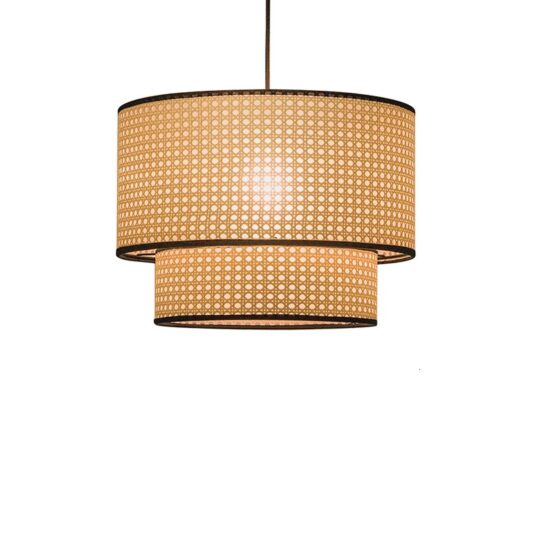 Kresteda Rattan Dual Layer Pendant Lamp