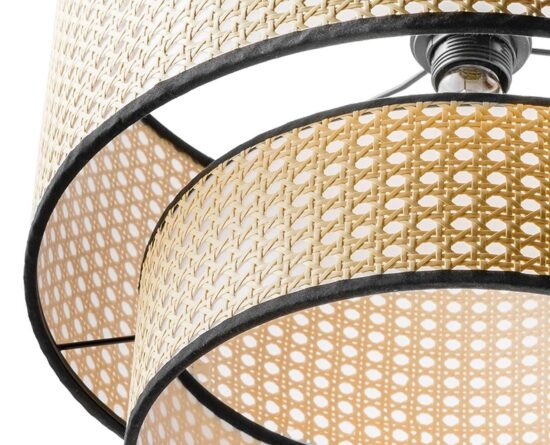 Kresteda Rattan Dual Layer Pendant Lamp
