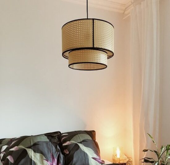 Kresteda Rattan Dual Layer Pendant Lamp