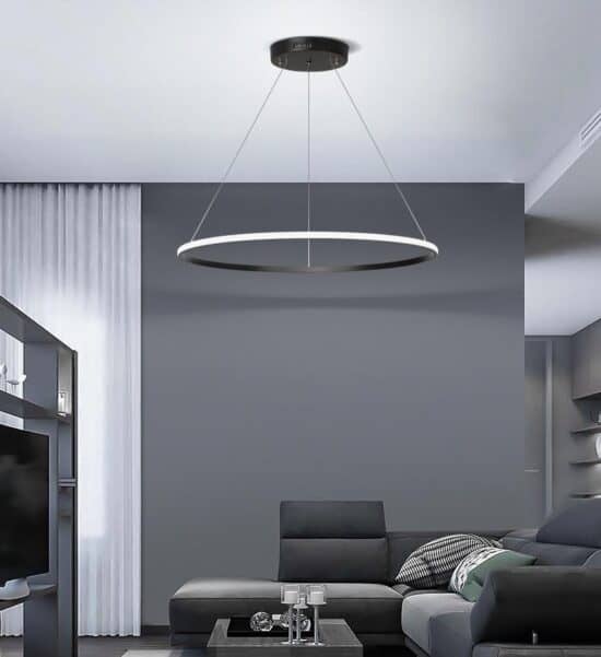 Lanuka Modern Minimalist Round Ring Pendant Lamp