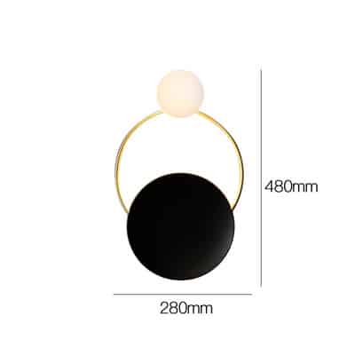 Persheen Modern Ring Wall Lamp