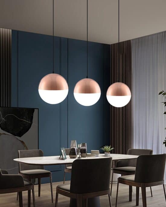 Ragnola Round Grid Glass Cover Pendant Lamp