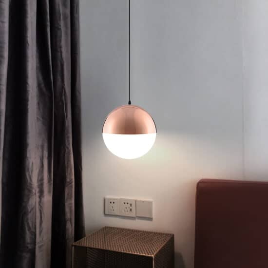 Ragnola Round Grid Glass Cover Pendant Lamp