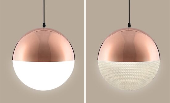 Ragnola Round Grid Glass Cover Pendant Lamp