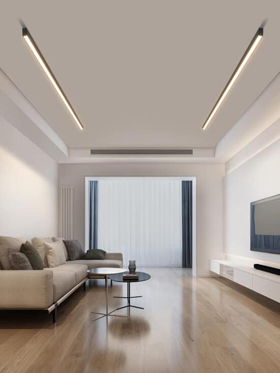 Reetahnna Slim Rectangular Linear Ceiling Lamp – Lightingshop