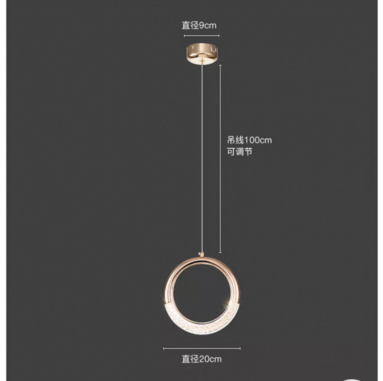 Crystal round light