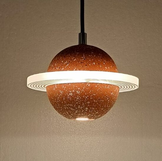 Waydell Modern Industrial Cement Planets Pendant Light