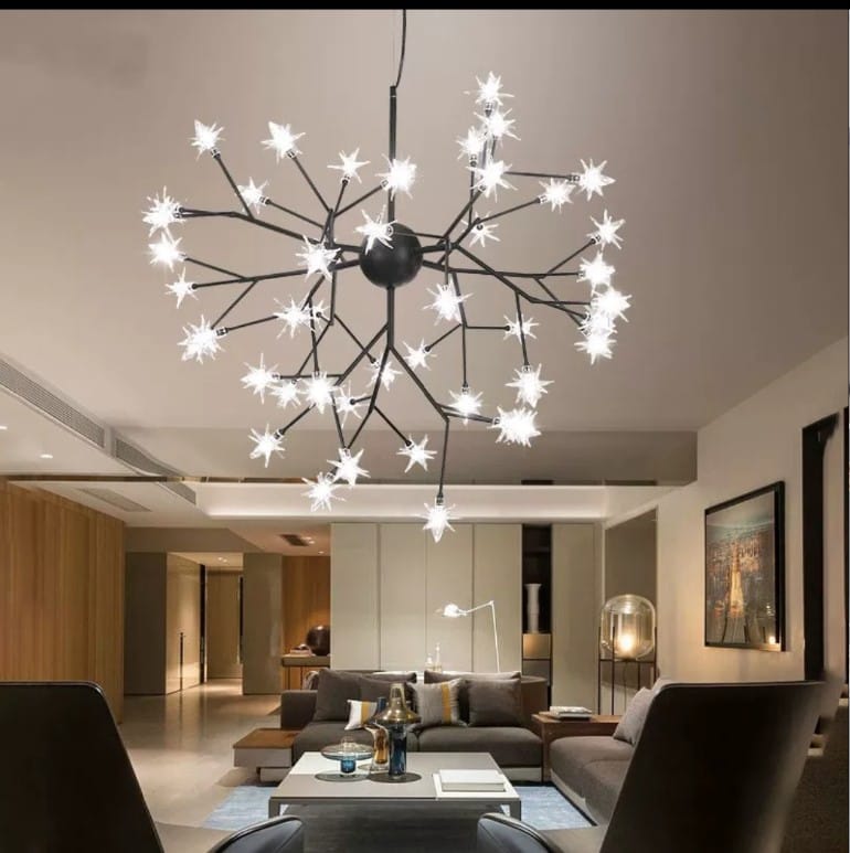 LED Starry Design Modern Simple Decorative Pendant Light