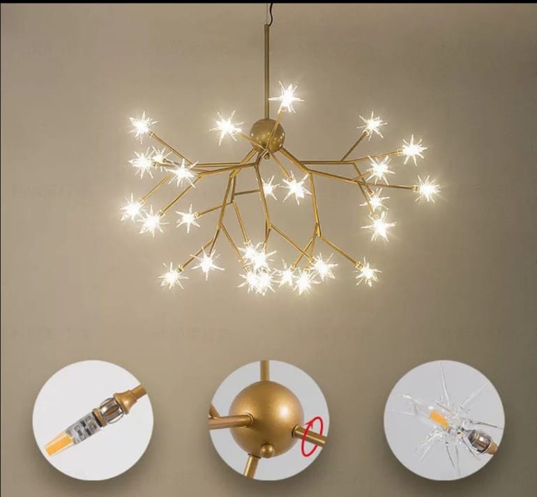 LED Starry Design Modern Simple Decorative Pendant Light