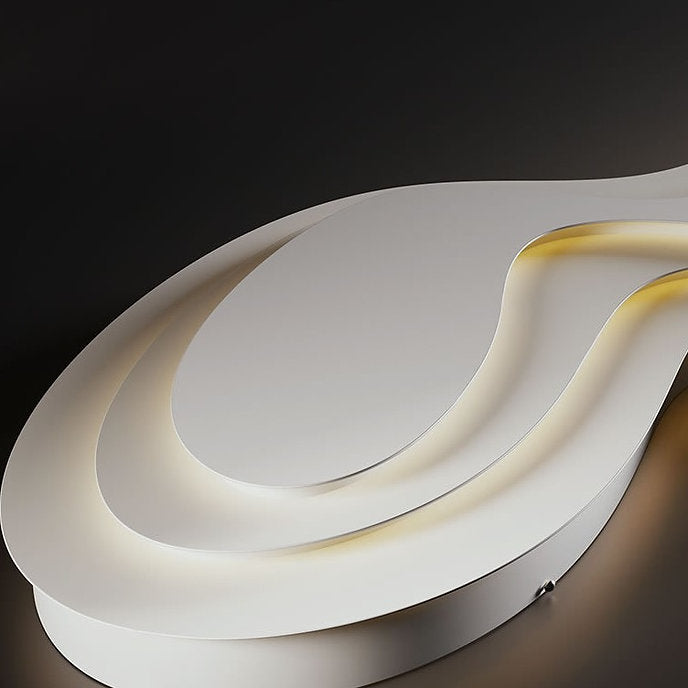 LED Post-modern Wave Design Simple Ceiling Light