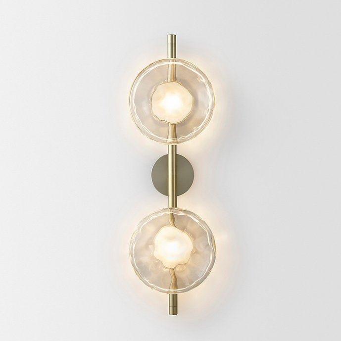 LED Round Shell Black and White Wall Light