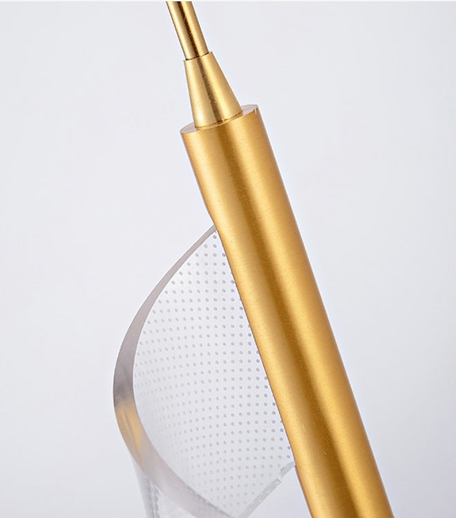 LED Wave Black Gold Pendant