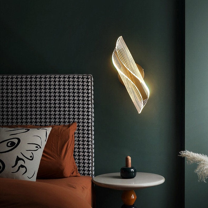 LED Spiral Design Modern Decorative Wall Light