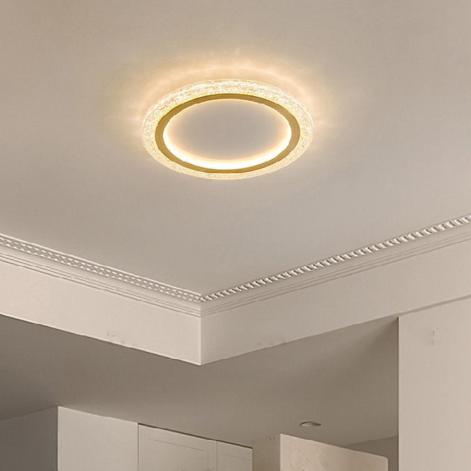 LED Super Thin Brass & Acrylic Ceiling Light