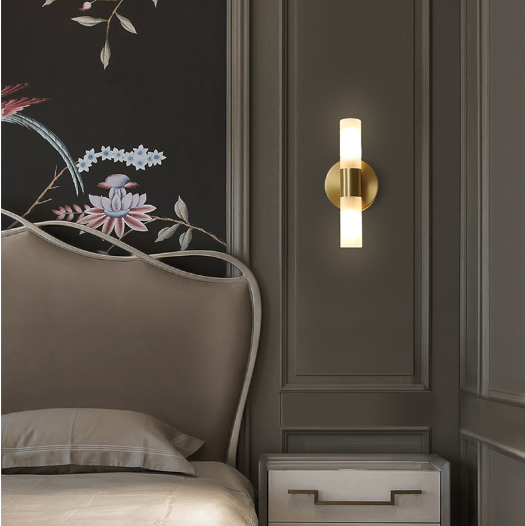 LED Copper Cylinder Wall Light