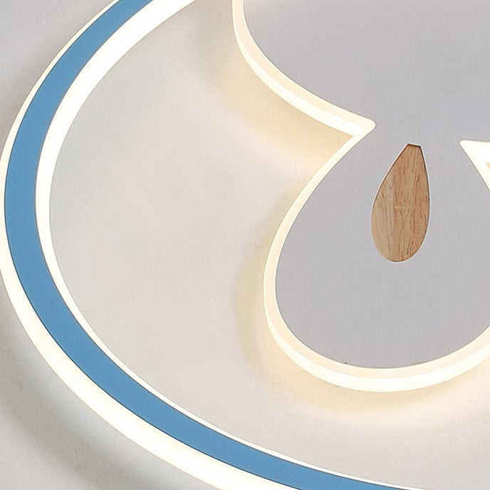 LED Bunny Design Modern Children Ceiling Light