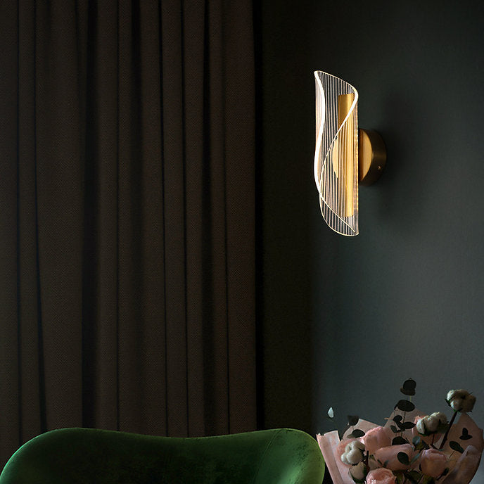 LED Spiral Design Modern Decorative Wall Light