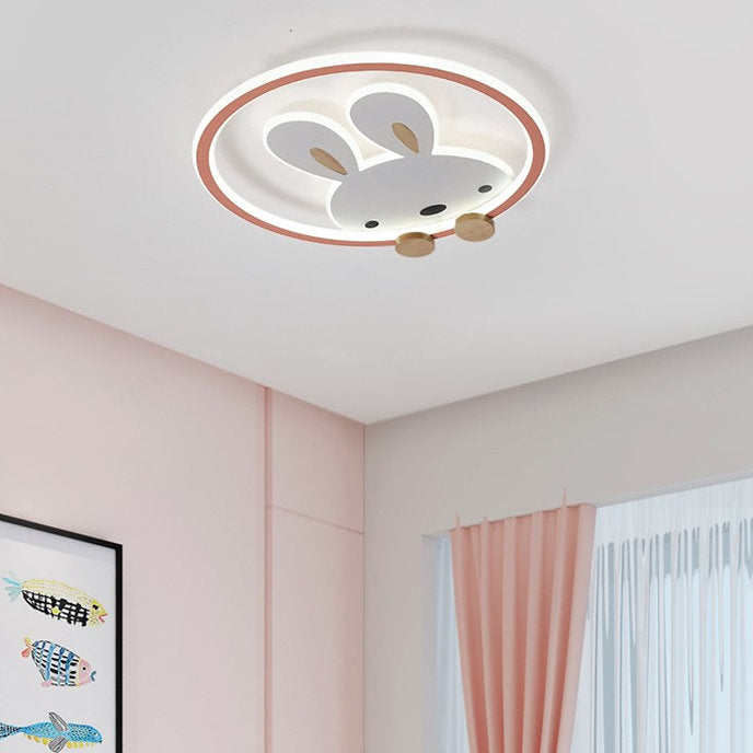 LED Bunny Design Modern Children Ceiling Light