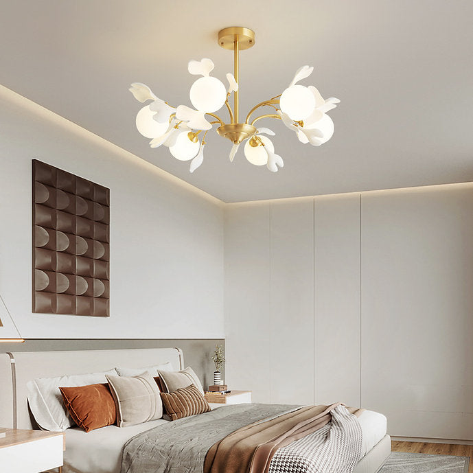 LED Brass Simple Luxury Style Modern Chandelier Pendant Light