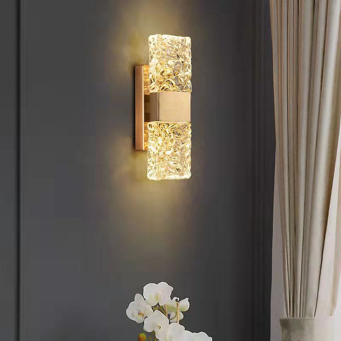 LED Simple Glass & Metal Modern Wall Light
