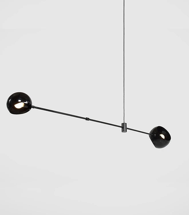 LED Minimalism Linear Black Pendant Light