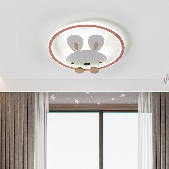 LED Bunny Design Modern Children Ceiling Light