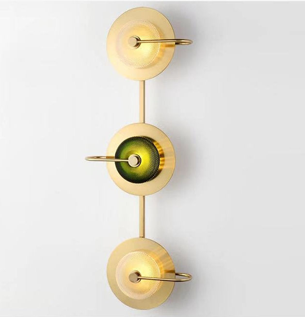LED Light Luxury Glass Metal Wall Light