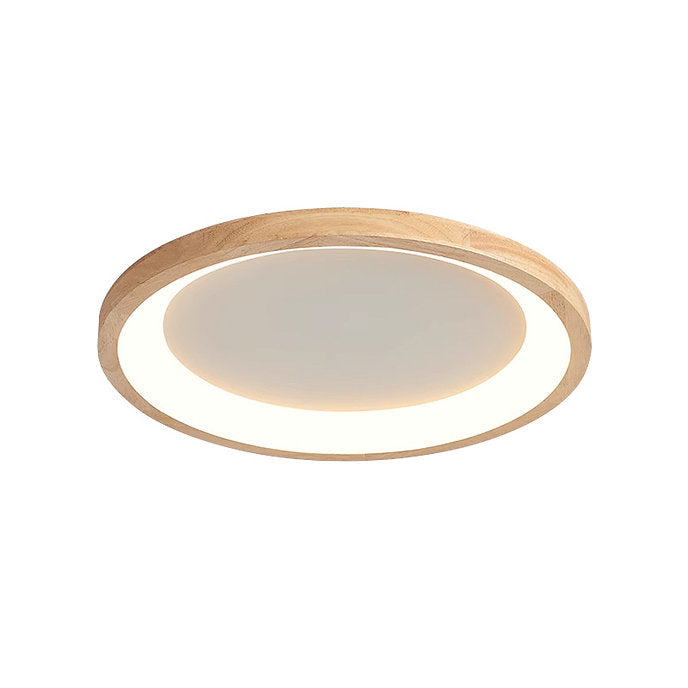 LED Wooden Halo Round Modern Ceiling Light