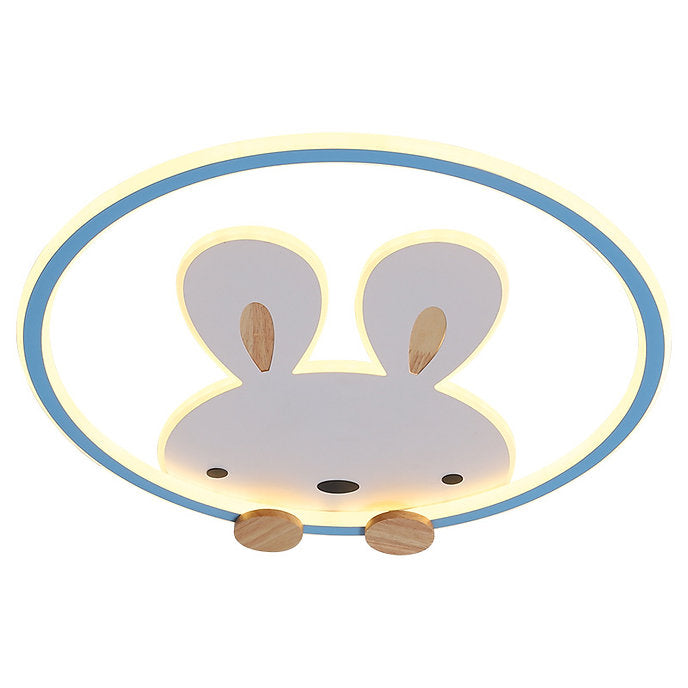 LED Bunny Design Modern Children Ceiling Light