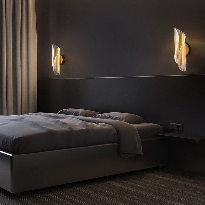 LED Spiral Design Modern Decorative Wall Light