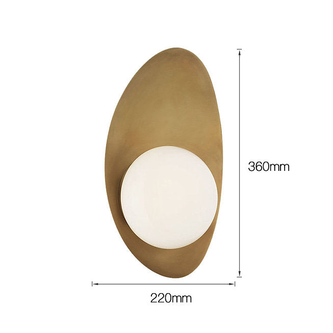 LED Brass Color Modern Simple Wall Light