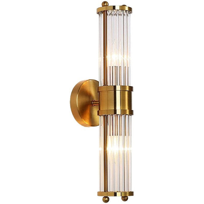 LED Metal Copper Colour Single Double Heads Wall Light
