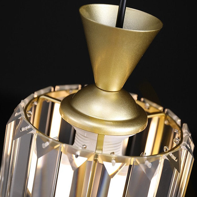 LED Simple Luxury Crystal Glass Modern Pendant Light