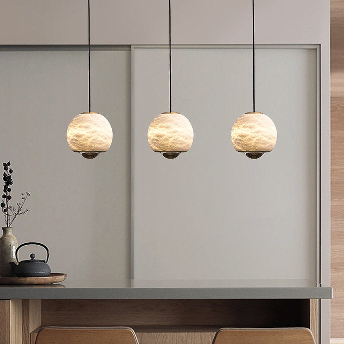 LED Spanish Style Modern Simple Marble Pendant Light