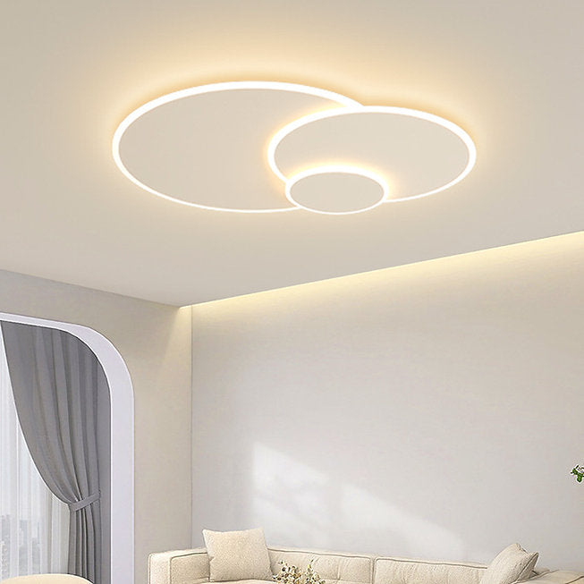 LED Triple Rings Design Modern Creative Ceiling Light