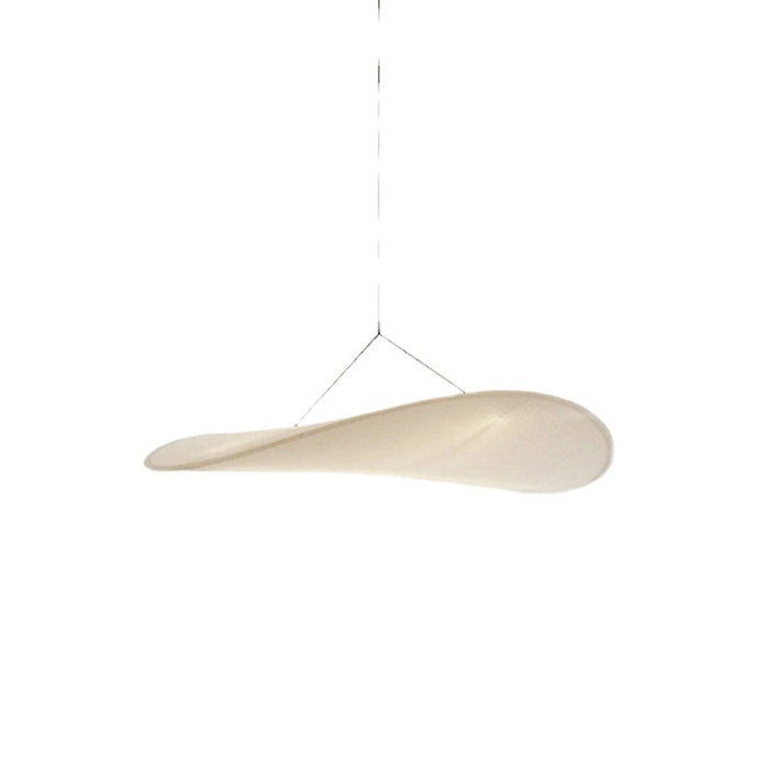 LED Japanese Style Curvy Cloth Pendant Light