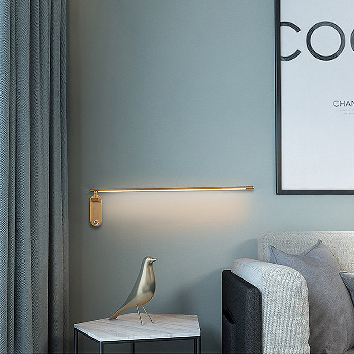 LED Simple Adjustable Stainless Steel Wall Light
